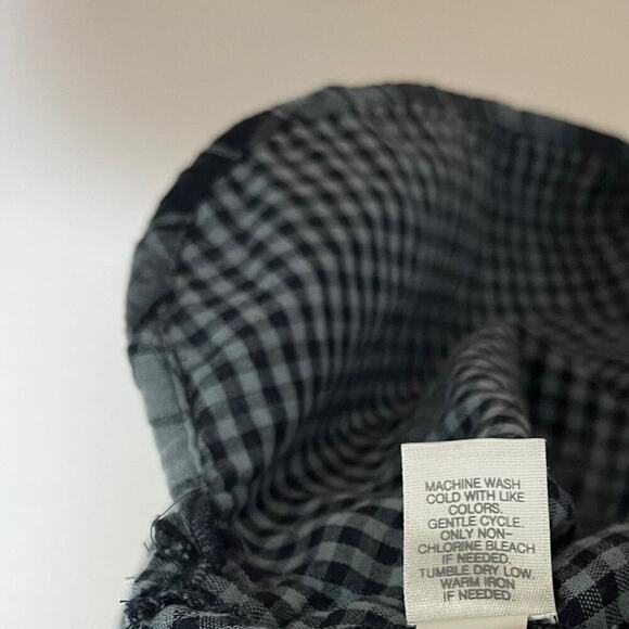 J. Jill 2-Ply Gauze Plaid Button Tunic Shirt Size L Lightweight Western Barn - Picture 8 of 8